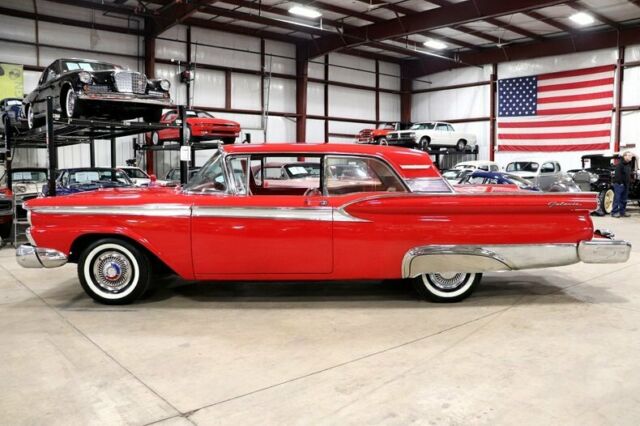1959 Red Ford Galaxie Coupe