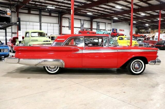 1959 Red Ford Galaxie Coupe