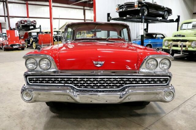 1959 Red Ford Galaxie Coupe