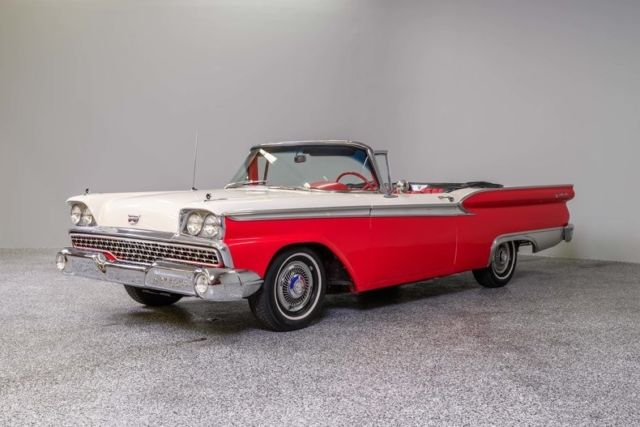 1959 Red Ford Galaxie Convertible