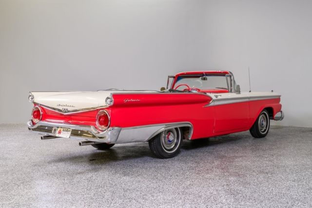 1959 Red Ford Galaxie Convertible
