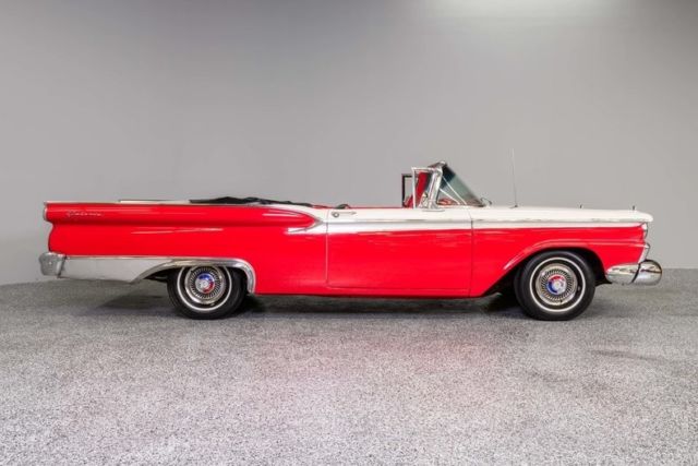 1959 Red Ford Galaxie Convertible