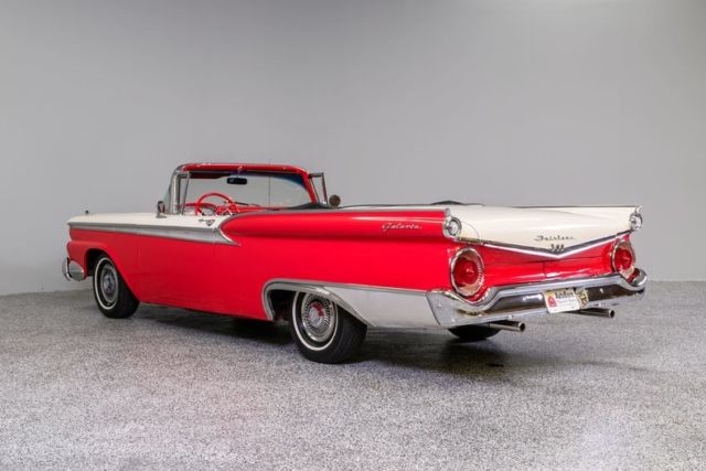 1959 Red Ford Galaxie Convertible