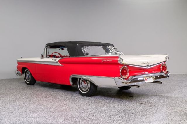 1959 Red Ford Galaxie Convertible