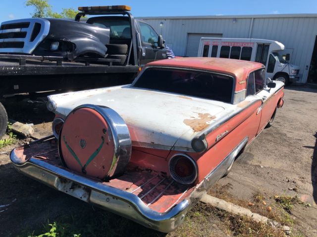 1959 White Ford Galaxie Coupe