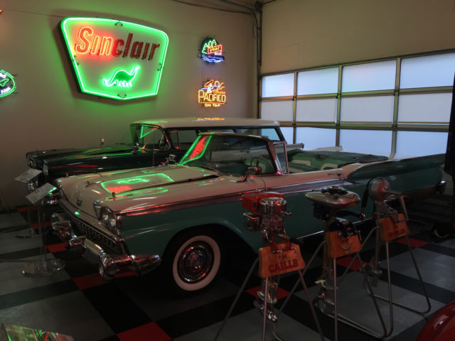 1959 Indian Turquoise & White Ford Galaxie Convertible