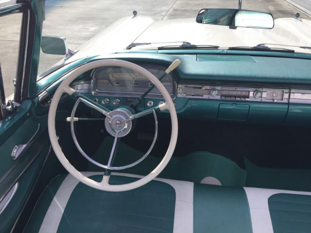1959 Indian Turquoise & White Ford Galaxie Convertible