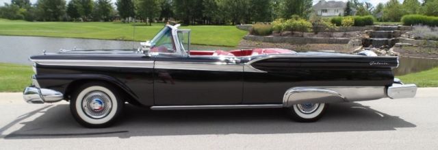 1959 Black Ford Galaxie Convertible