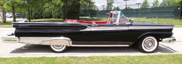 1959 Black Ford Galaxie Convertible