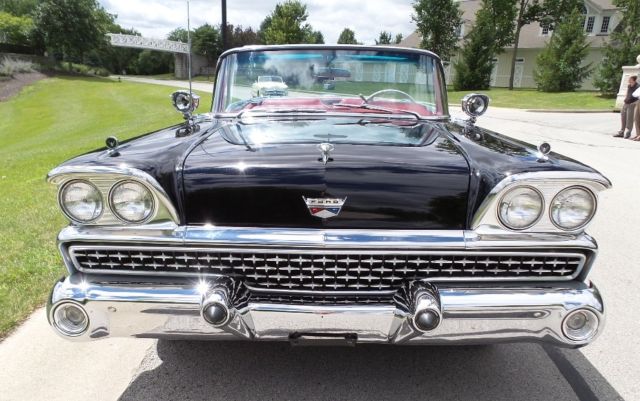 1959 Black Ford Galaxie Convertible