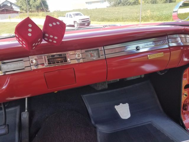 1959 Red Ford Galaxie Convertible