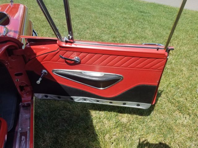 1959 Red Ford Galaxie Convertible