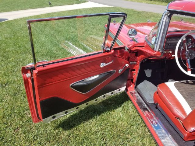 1959 Red Ford Galaxie Convertible