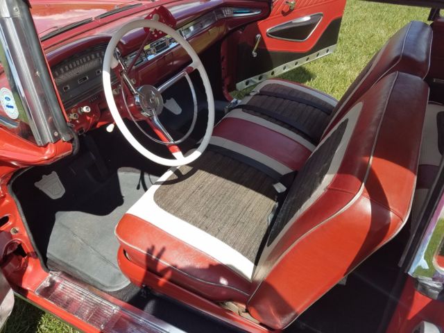 1959 Red Ford Galaxie Convertible