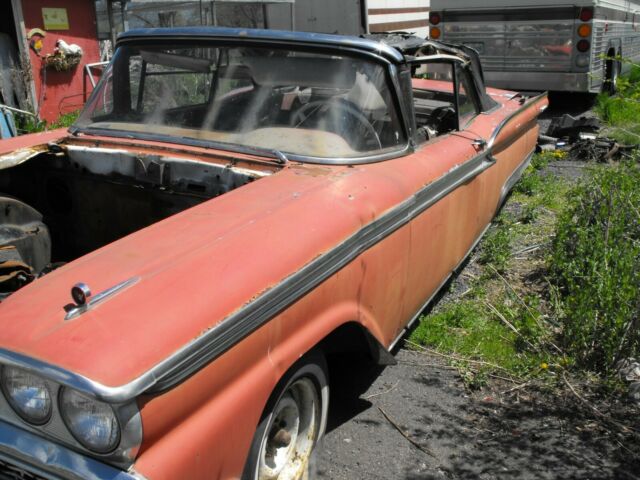 1959 Red Ford Galaxie Convertible