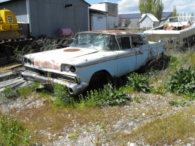 1959 Red Ford Galaxie Convertible
