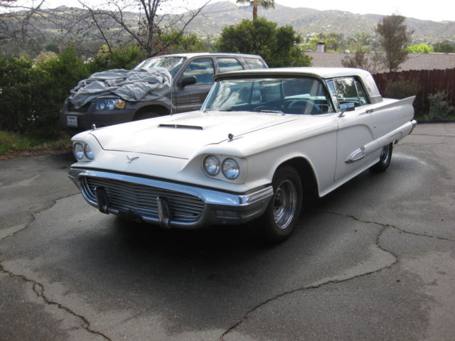 1959 White Ford Thunderbird Coupe