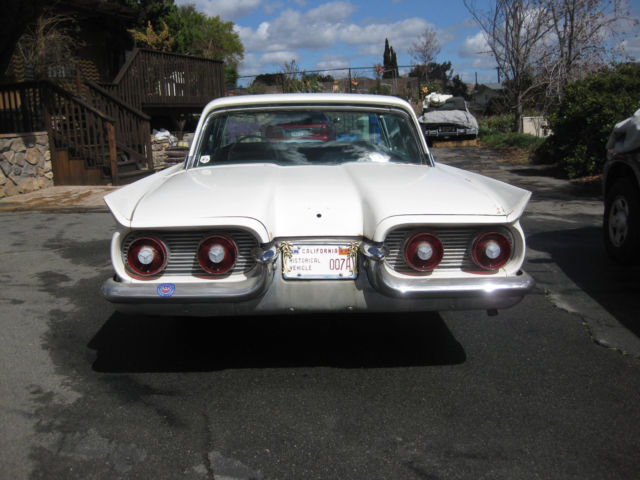 1959 White Ford Thunderbird Coupe