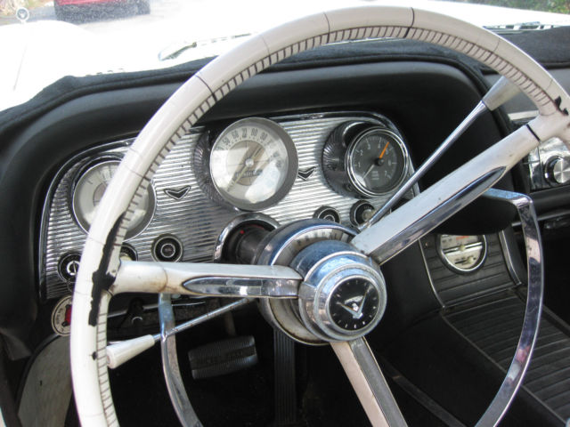 1959 White Ford Thunderbird Coupe