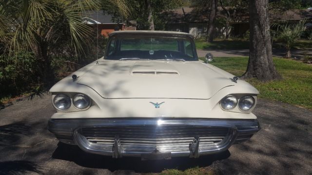 1959 White Ford Thunderbird Coupe