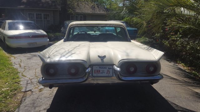 1959 White Ford Thunderbird Coupe