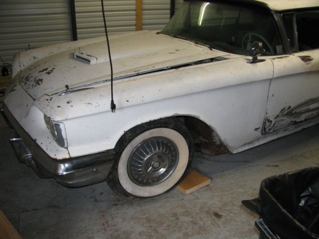 1959 white Ford Thunderbird Coupe