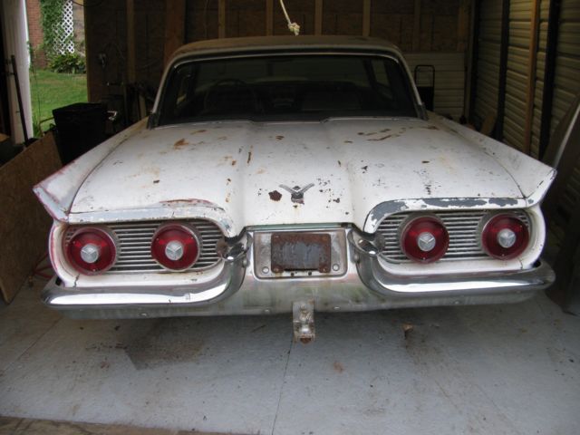 1959 white Ford Thunderbird Coupe