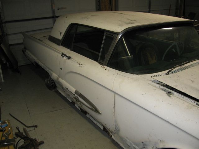 1959 white Ford Thunderbird Coupe