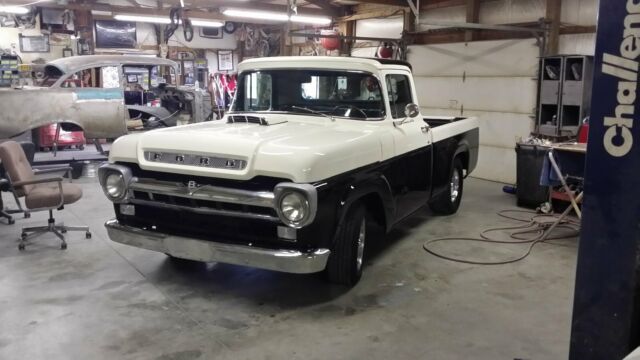1959 Black Ford F-100 truck