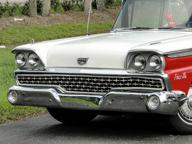 1959 Red Ford Fairlane Hardtop
