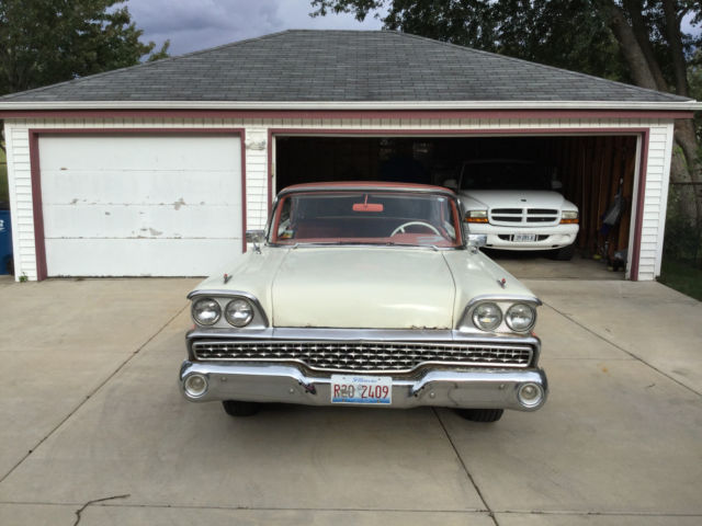 1959 Gerenium & white Ford Galaxie Coupe
