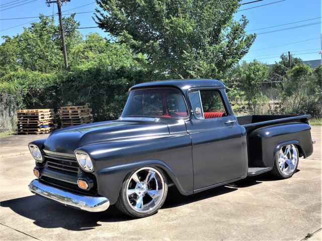 1959 flat black GMC 100 Standard Cab Pickup