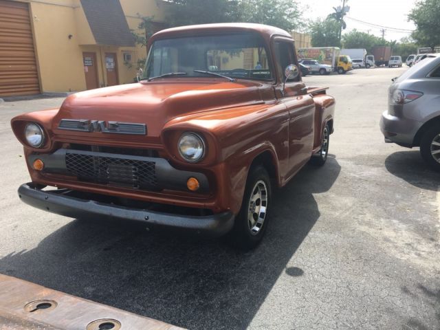 1959 Orange gmc Extended Cab Pickup