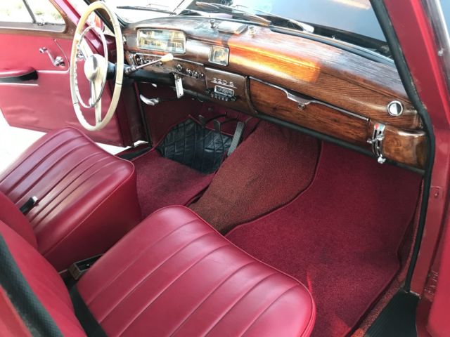 1959 Red/ Black Mercedes-Benz 200-Series Sedan