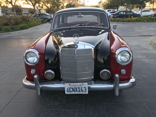 1959 Red/ Black Mercedes-Benz 200-Series Sedan