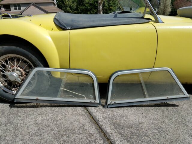 1959 Yellow MG MGA Convertible