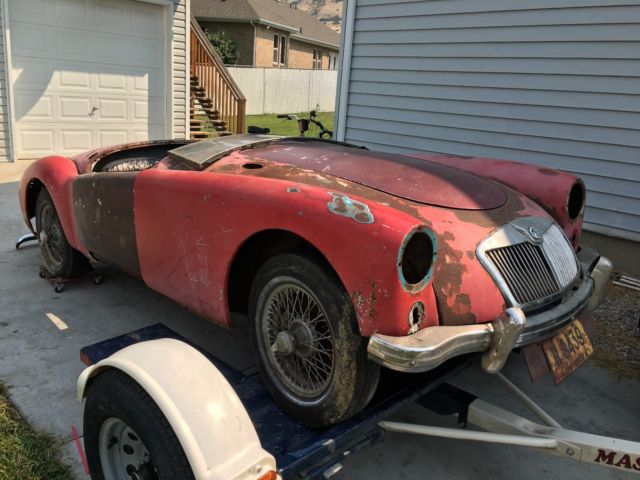 1959 Red MG MGA Convertible