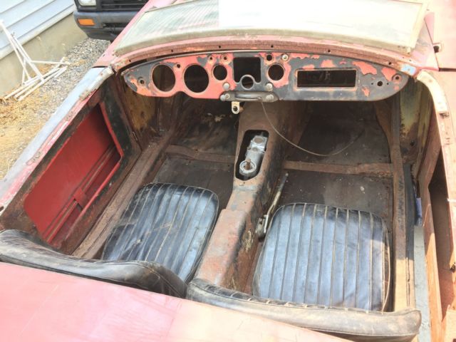 1959 Red MG MGA Convertible
