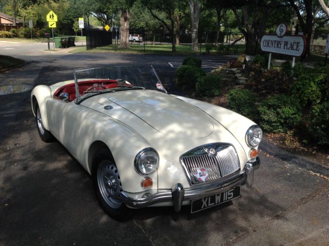 1959 Old English White MG MGA Roadster