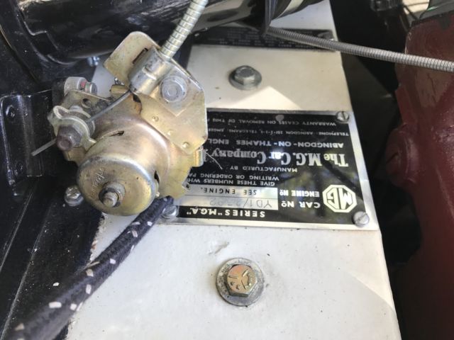 1959 Old English White MG MGA Roadster