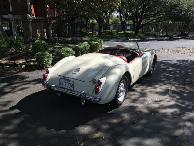 1959 Old English White MG MGA Roadster