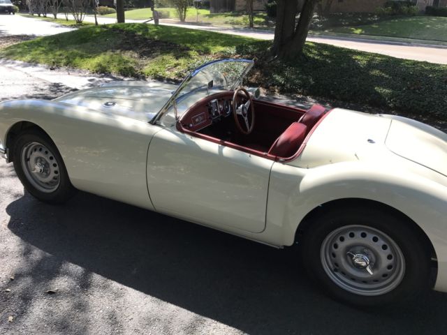 1959 Old English White MG MGA Roadster