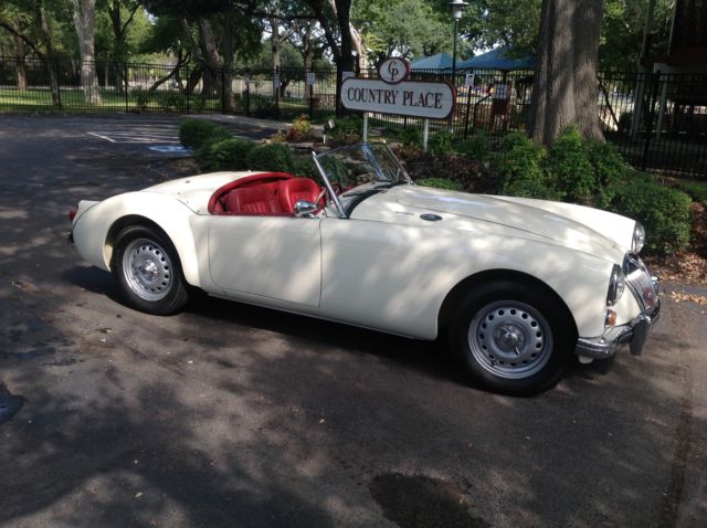 1959 Old English White MG MGA Roadster