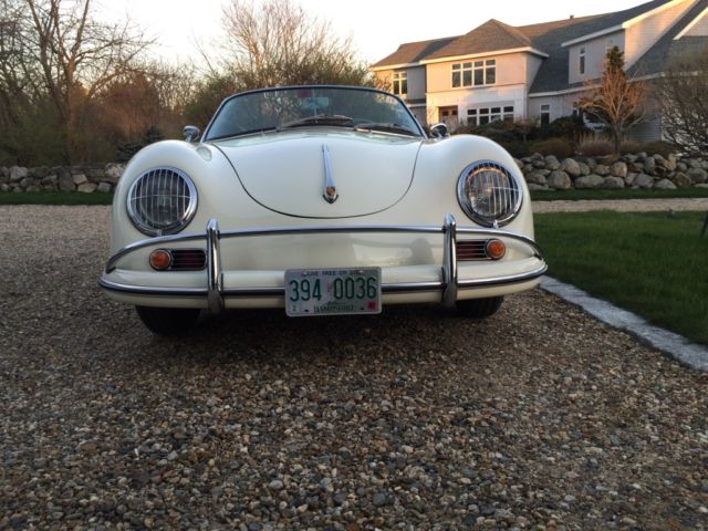 1959 Chiffon White Porsche 356 Convertible