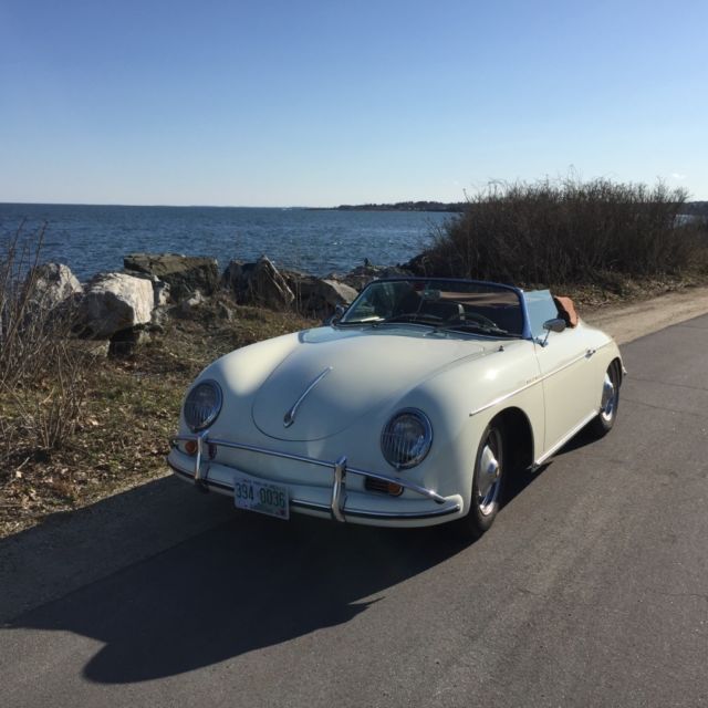 1959 Chiffon White Porsche 356 Convertible