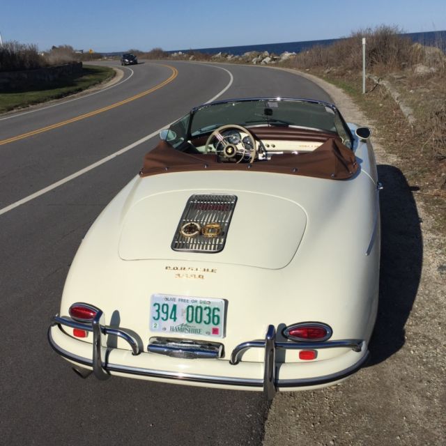 1959 Chiffon White Porsche 356 Convertible