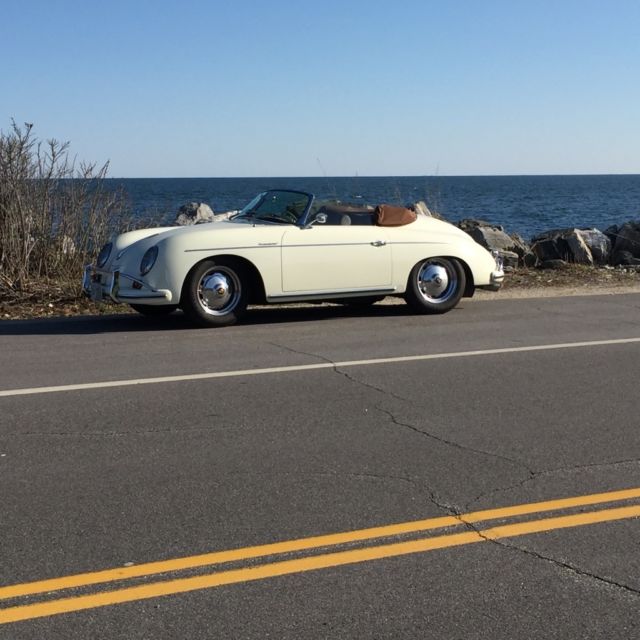 1959 Chiffon White Porsche 356 Convertible