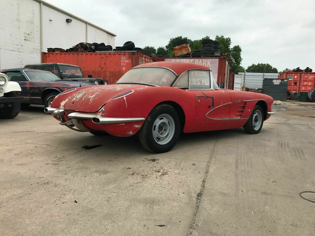 1959 Red Chevrolet Corvette Convertible