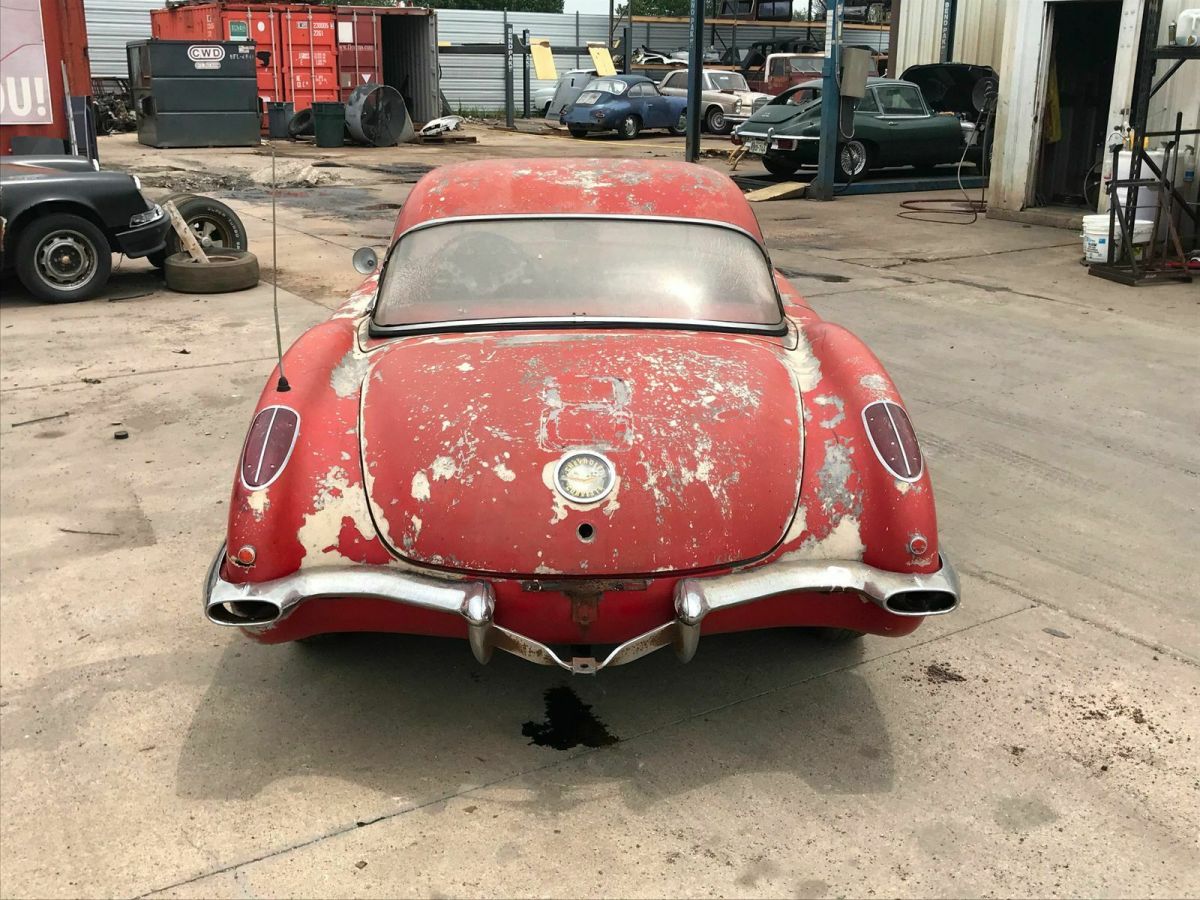 1959 Red Chevrolet Corvette Convertible
