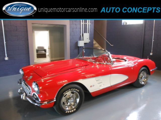 1959 Red Chevrolet Corvette Convertible
